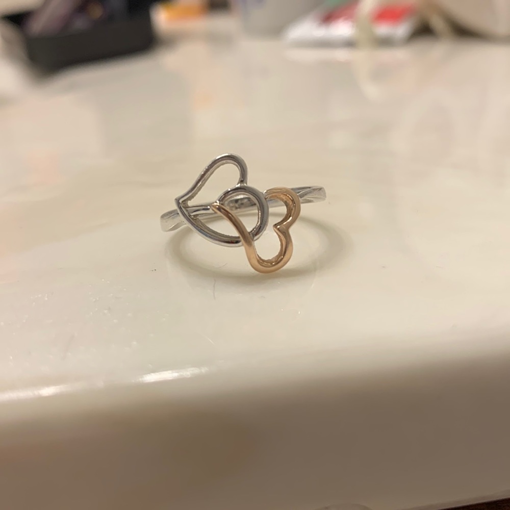 Shane Co 925 Silver and Gold Ring